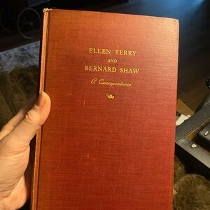 Ellen Terry and Bernard Shaw Book 1931 copyright rare great condition